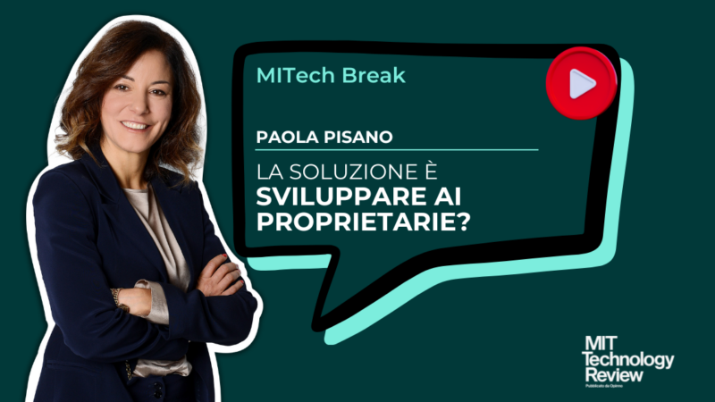 Paola Pisano sullo sviluppo delle AI proprietarie