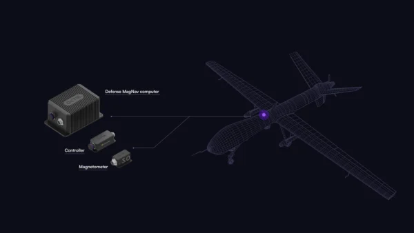 Un'illustrazione che mostra il posizionamento di Ironstone Opal di Q-CTRL in un drone.PER GENTILE CONCESSIONE DI Q-CTRL